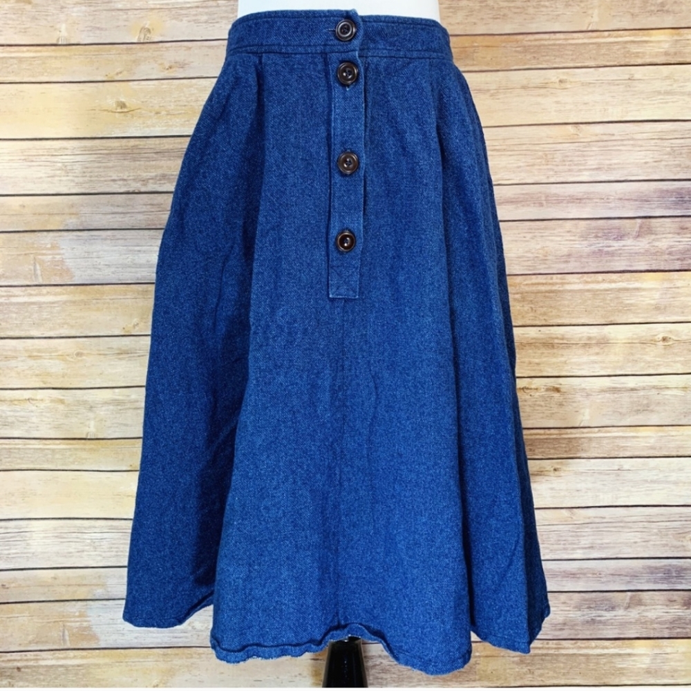 Paul & Joe Denim A-Line Skirt